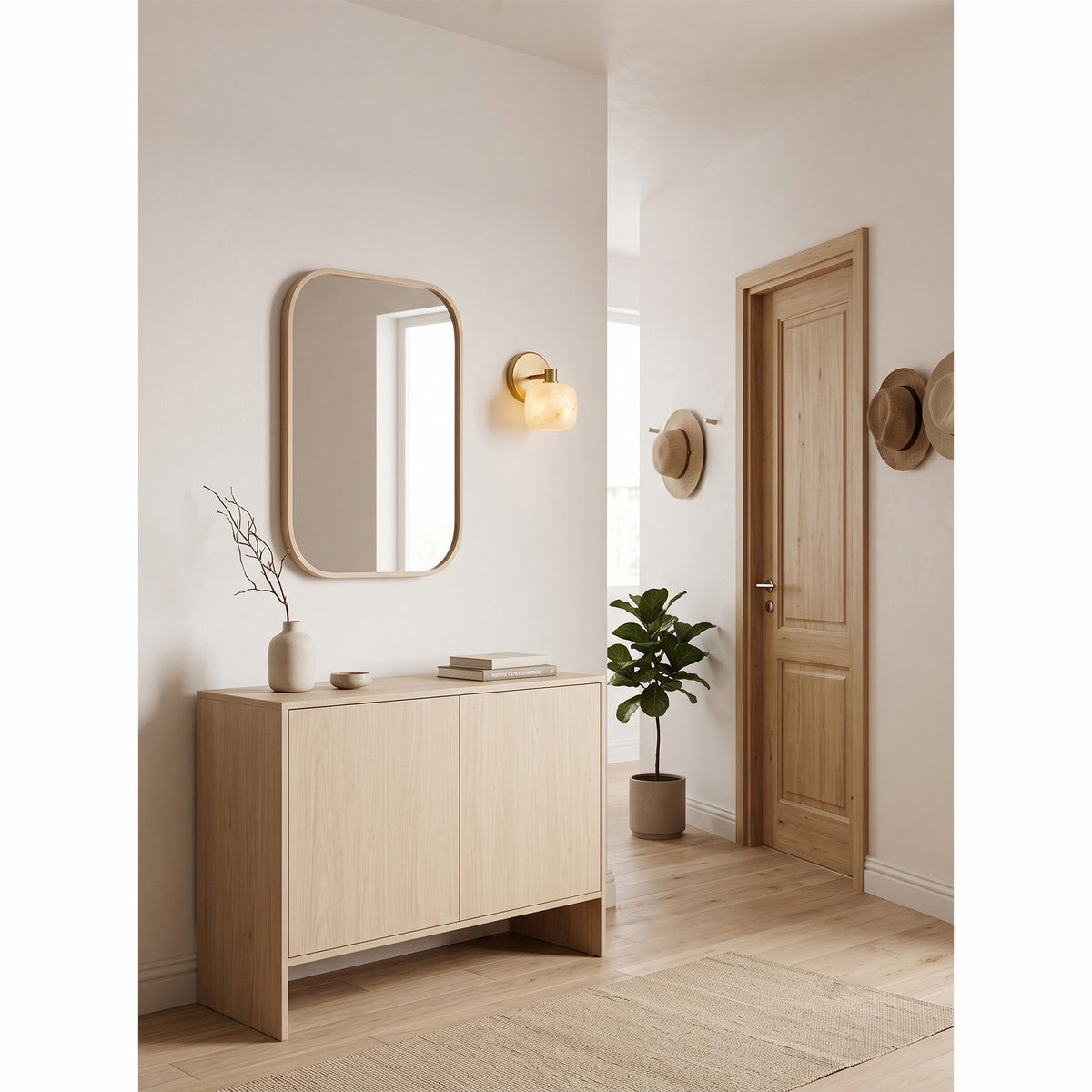Mirevane Alabaster Wall Sconce