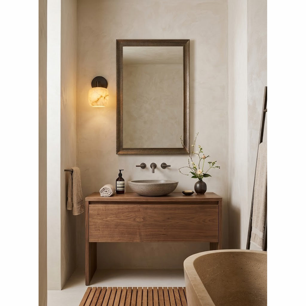 Mirevane Alabaster Wall Sconce