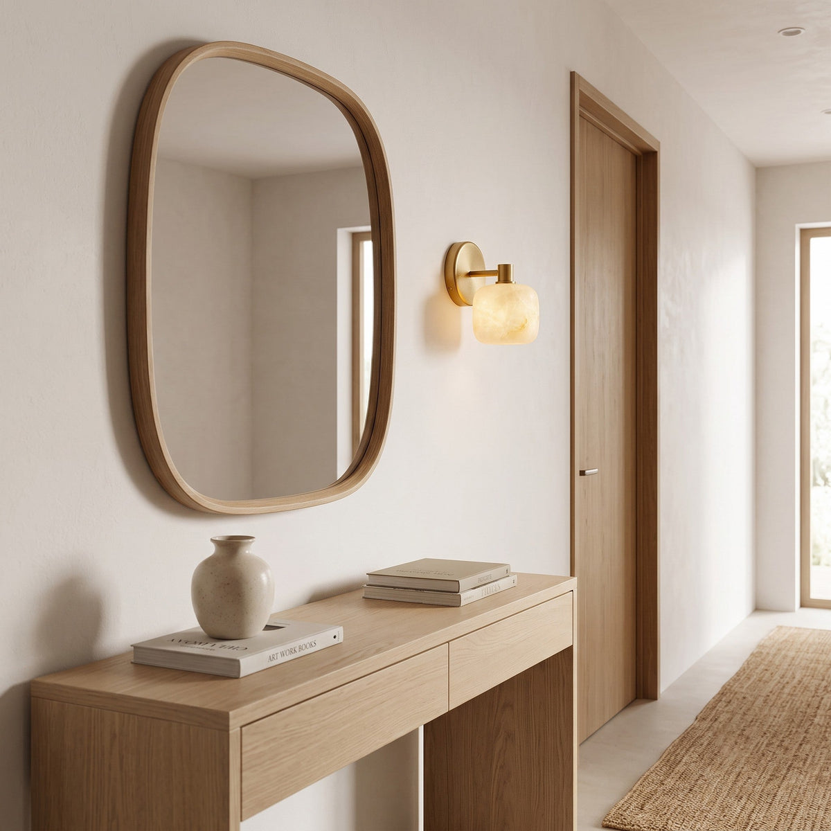 Mirevane Alabaster Wall Sconce