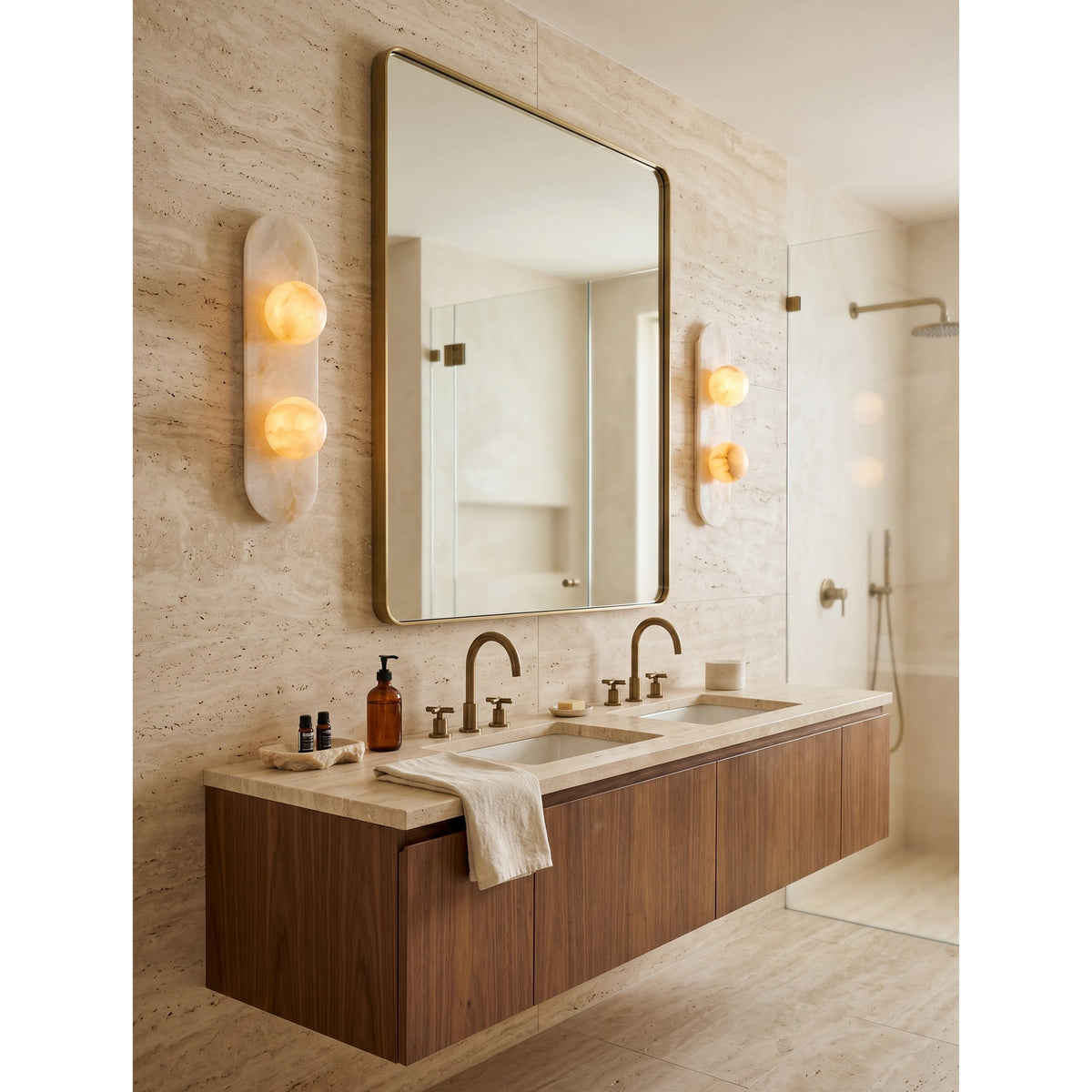 Modulo Alabaster Wall Sconce