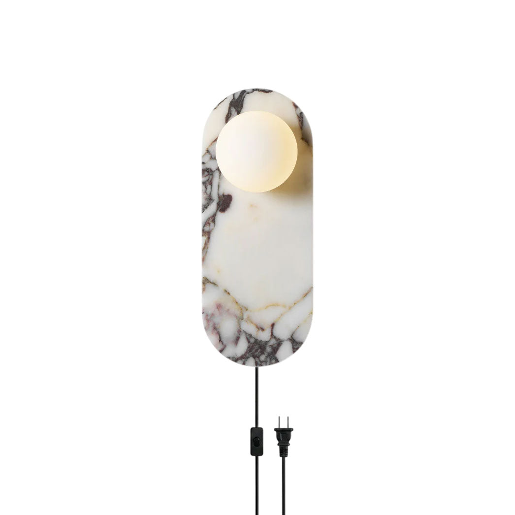 Modulo Marble Plug-in Wall Sconce