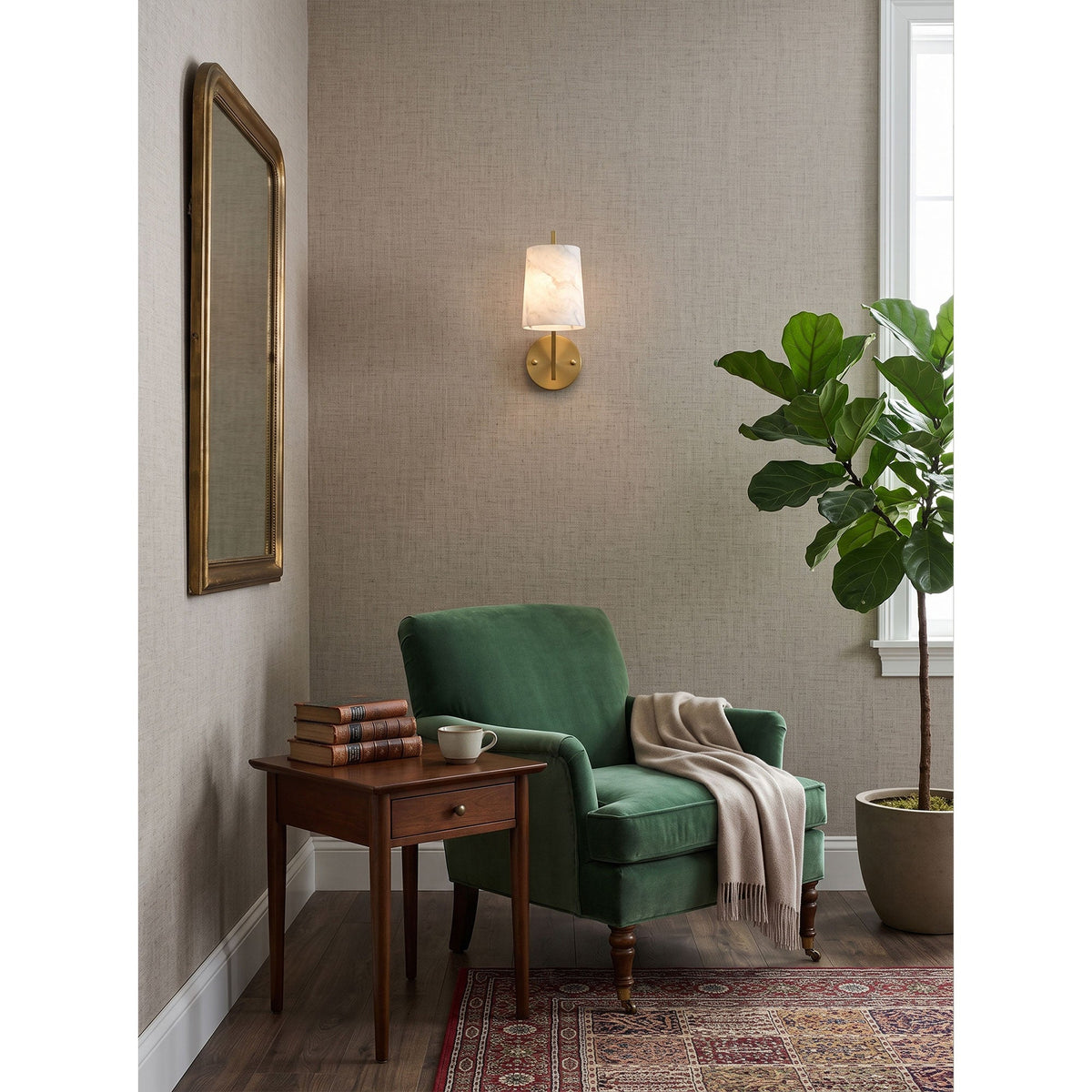 Monty Alabaster Wall Sconce