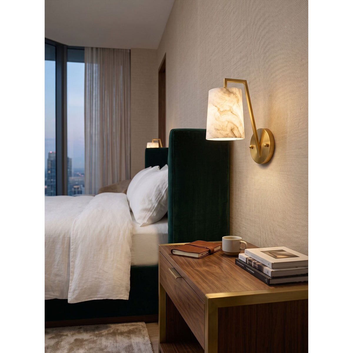 Monty Alabaster Wall Sconce