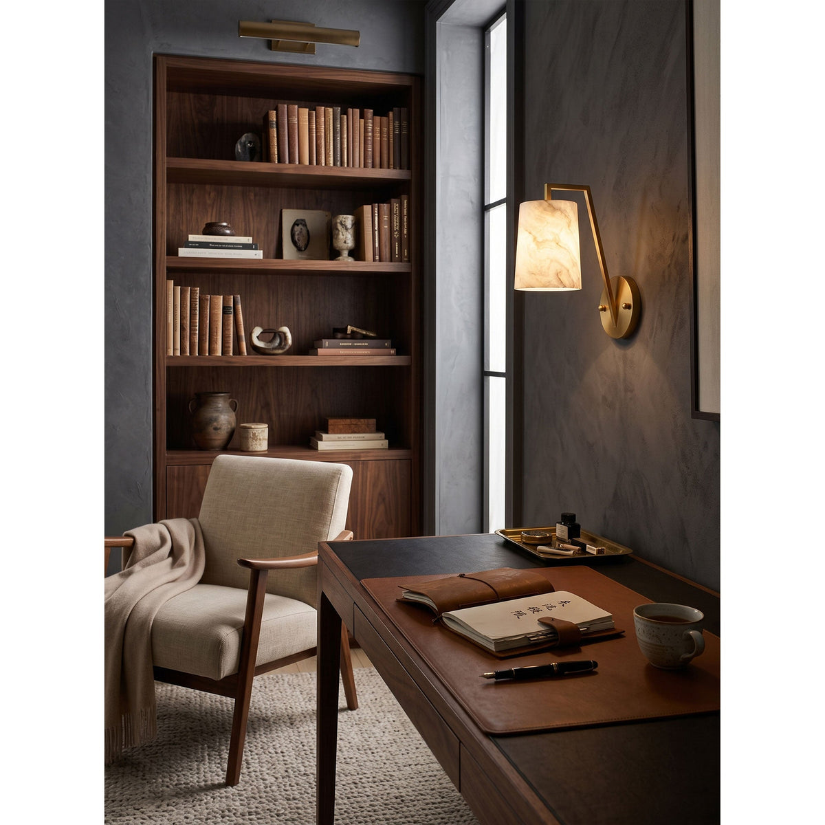 Monty Alabaster Wall Sconce