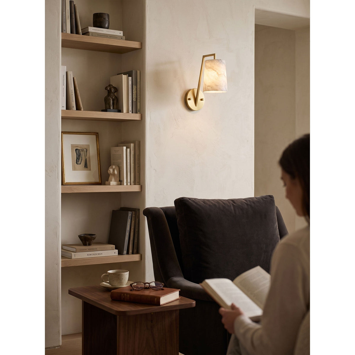Monty Alabaster Wall Sconce