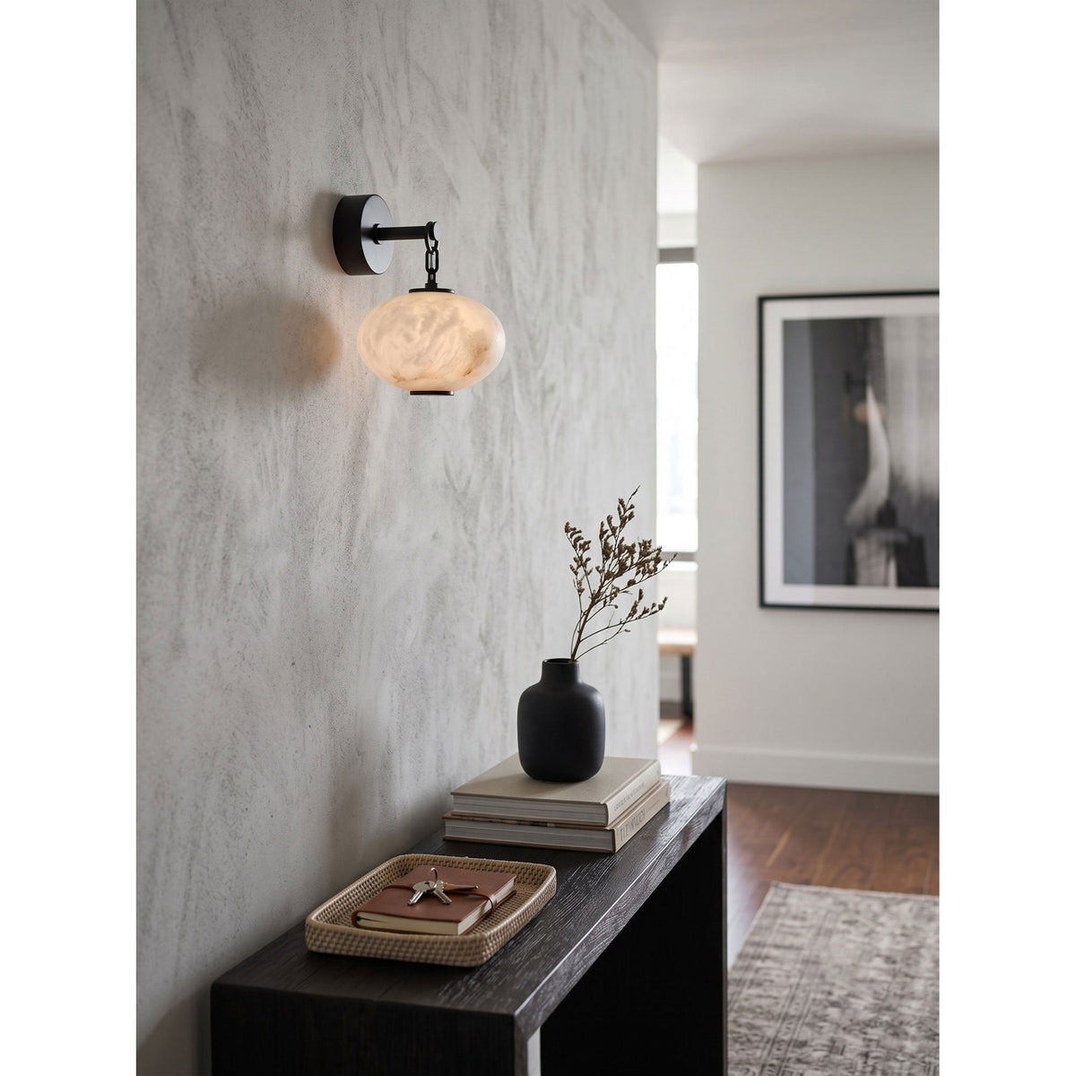 Nephele Alabaster Wall Sconce