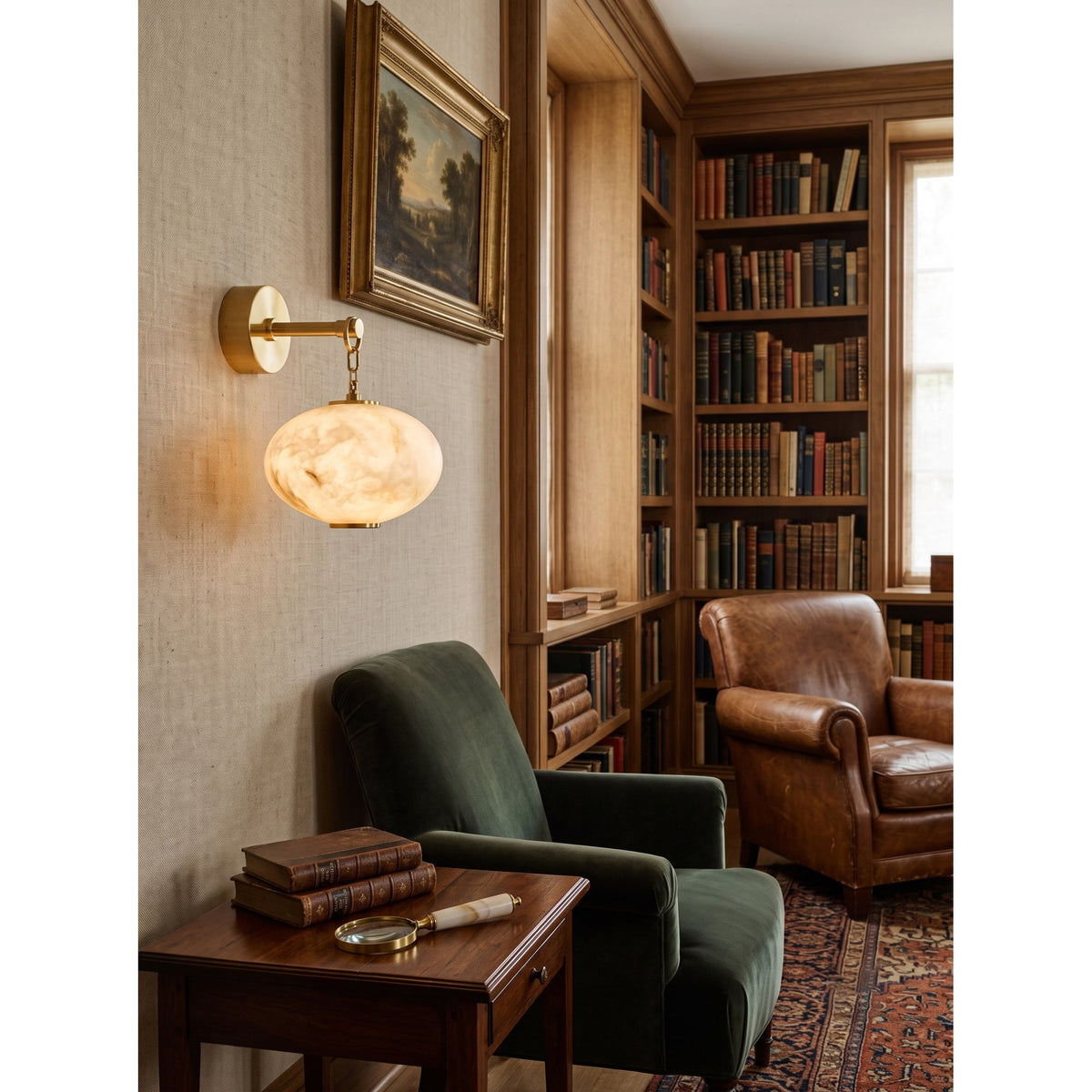 Nephele Alabaster Wall Sconce