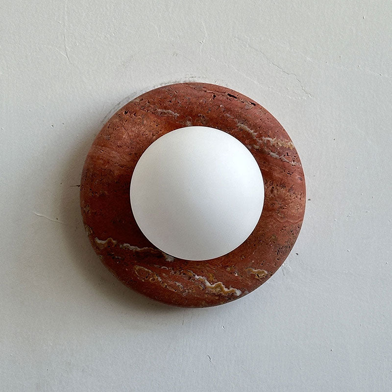 Novi Marble Travertine Wall Sconce