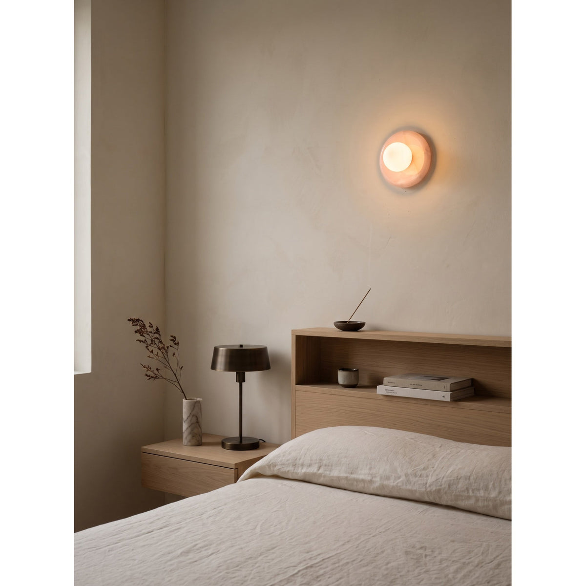 Orli Pink Onyx Wall Sconce