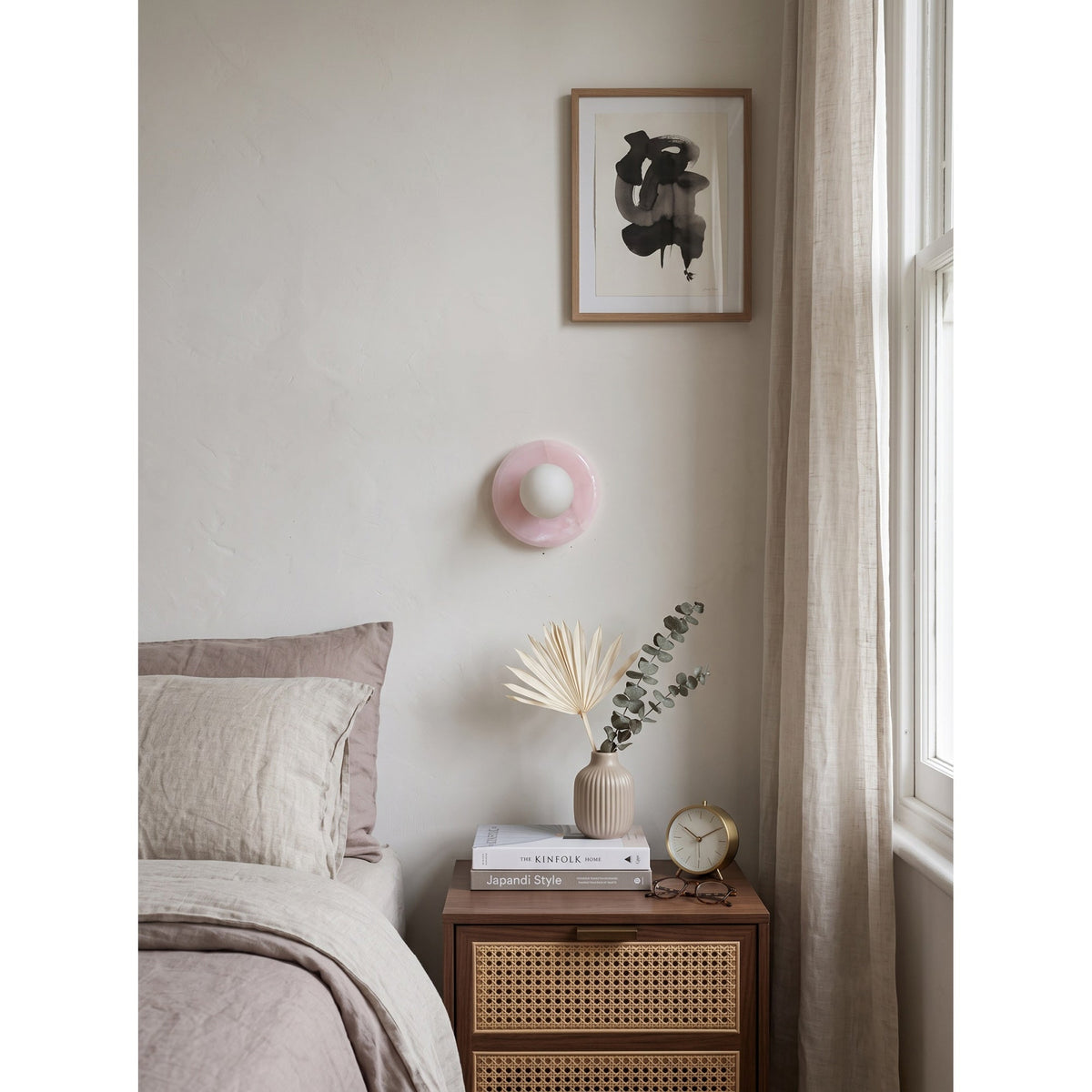 Orli Pink Onyx Wall Sconce