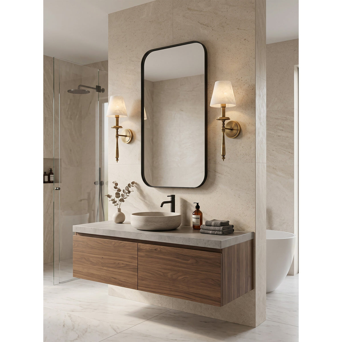 Oxford Alabaster Wall Sconce