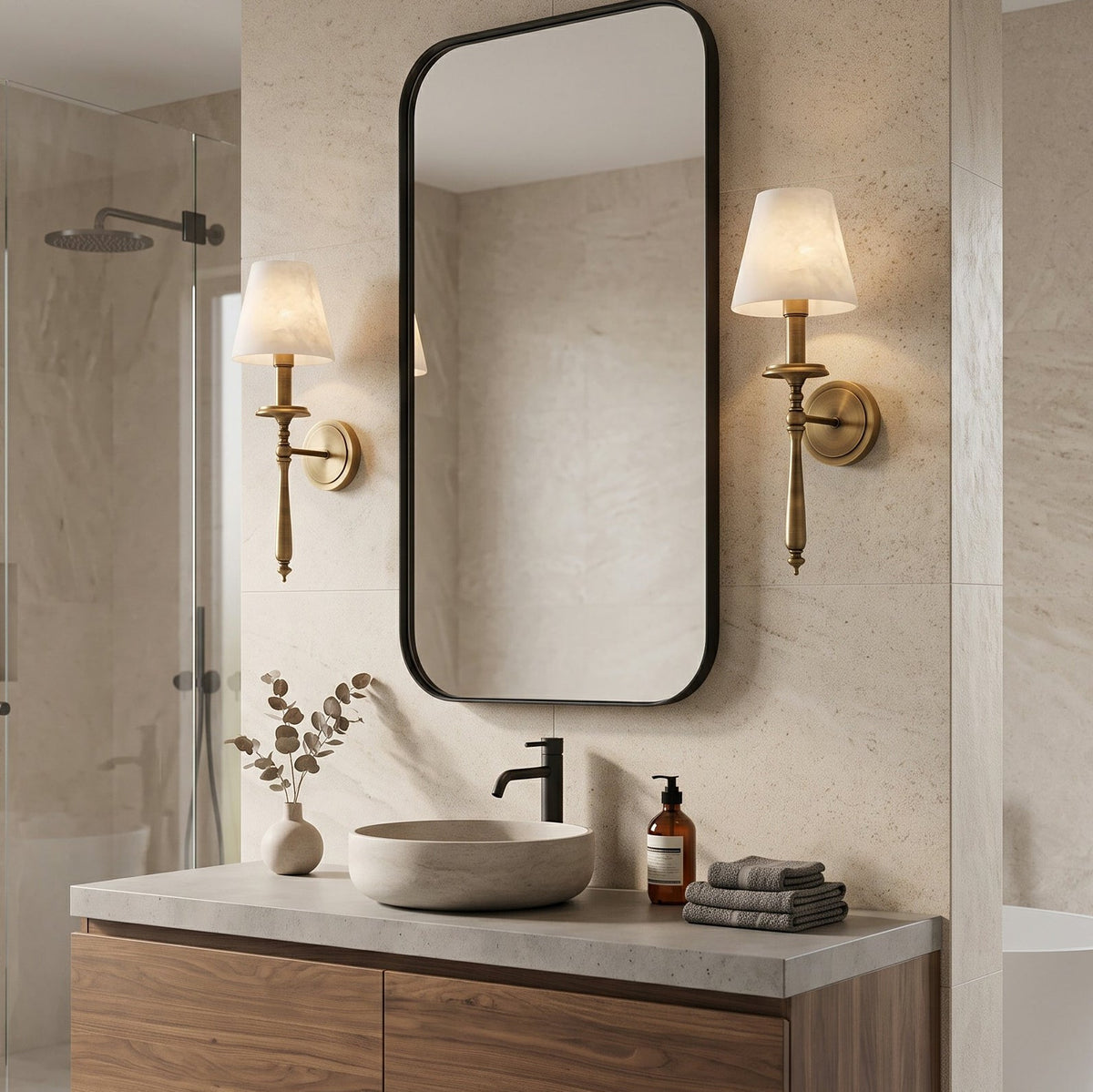 Oxford Alabaster Wall Sconce