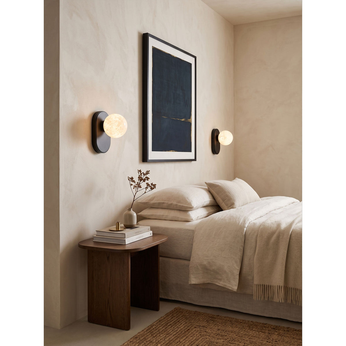 Paola Orb Alabaster Wall Sconce