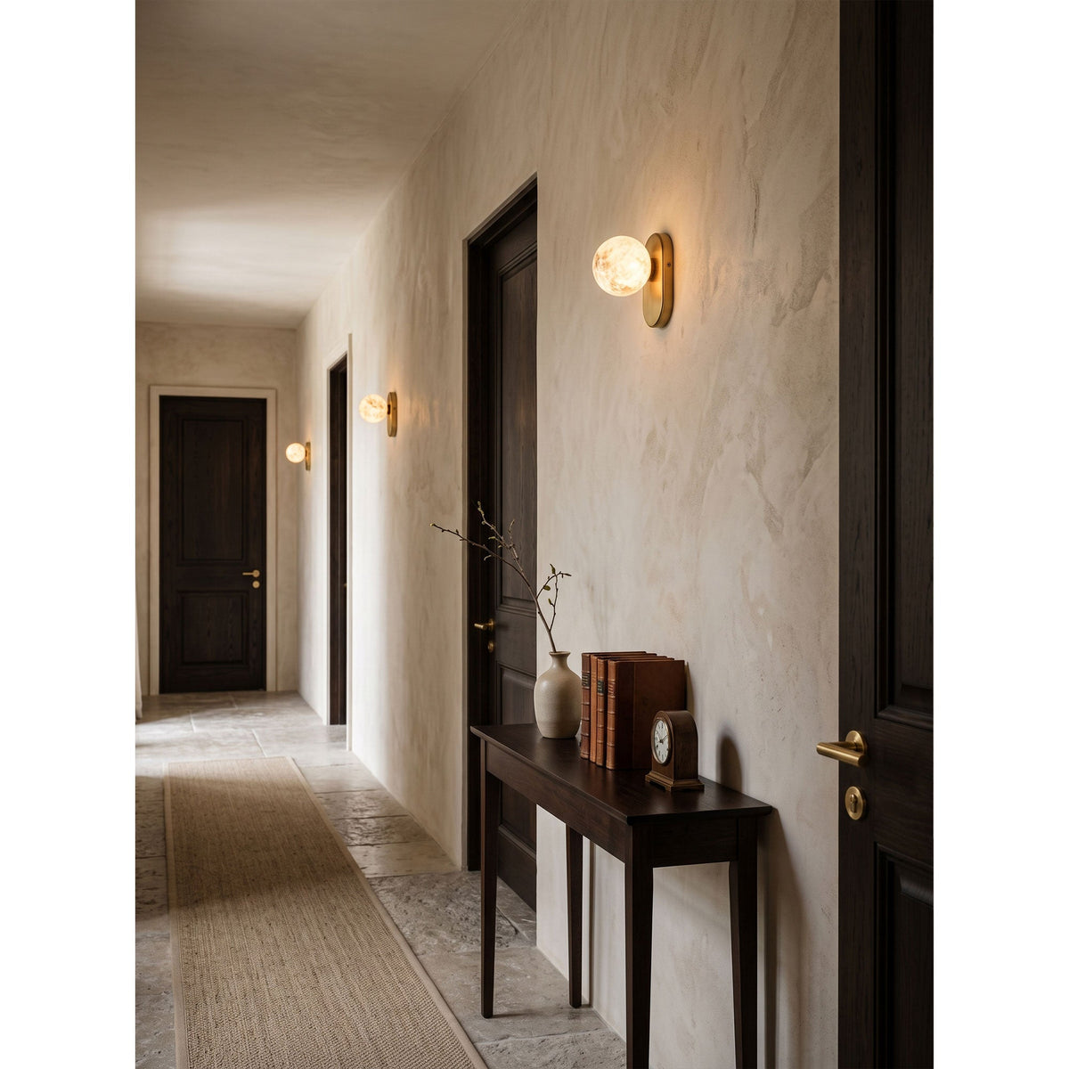 Paola Orb Alabaster Wall Sconce