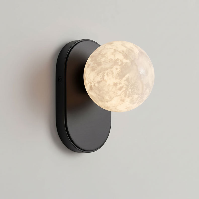Paola Orb Alabaster Wall Sconce