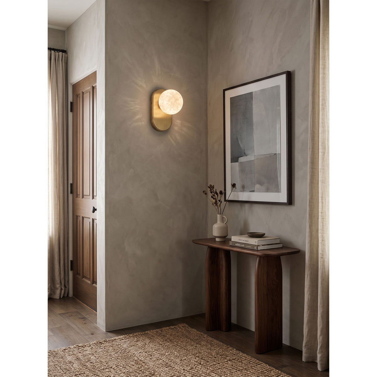 Paola Orb Alabaster Wall Sconce