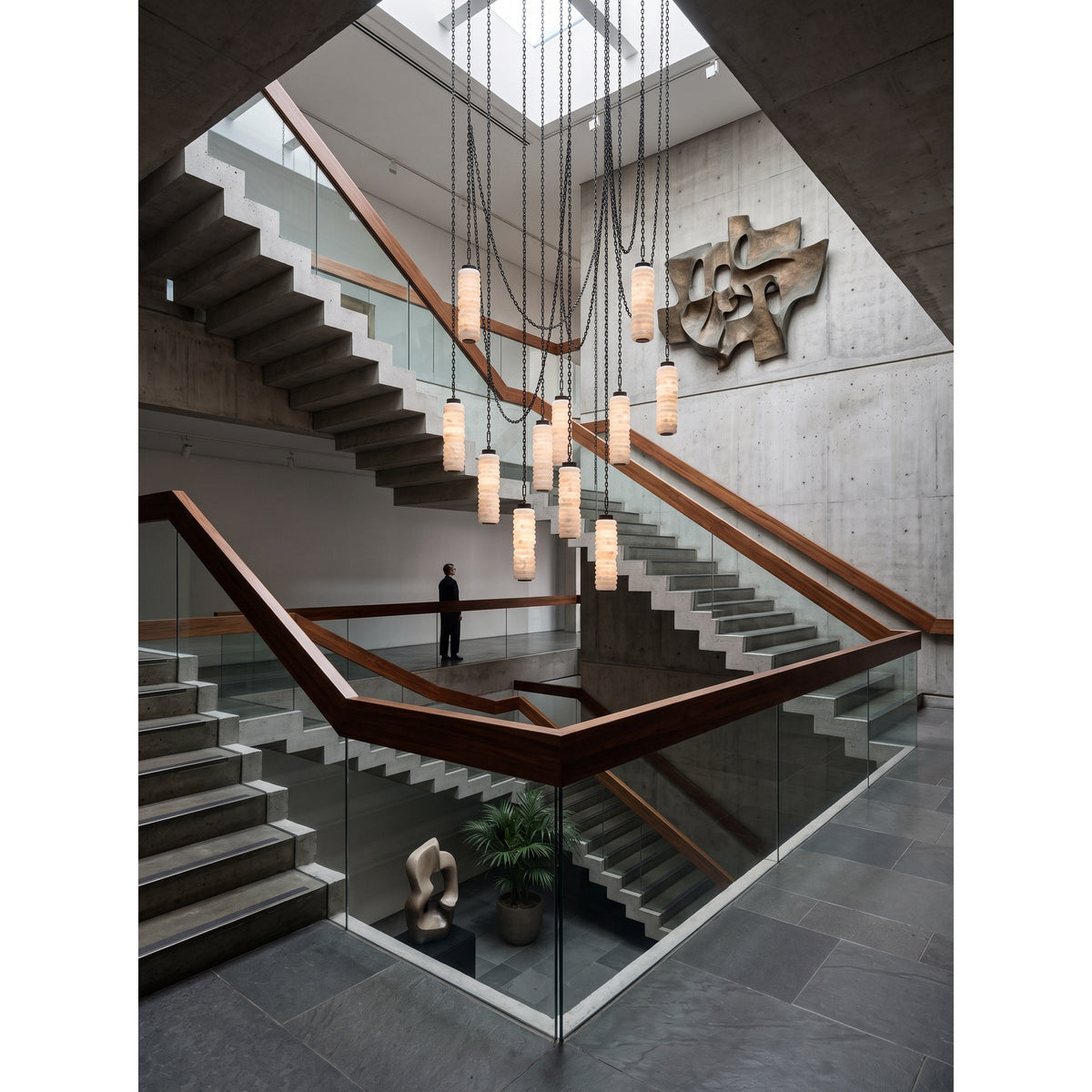 Payson Chain Alabaster Chandelier
