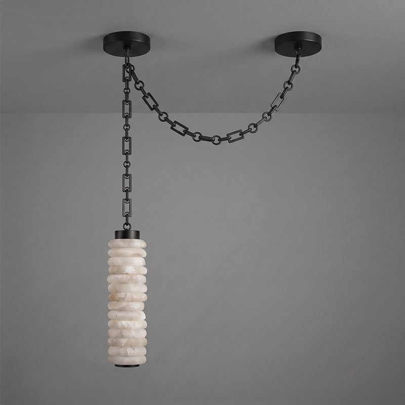 Payson Chain Alabaster Chandelier