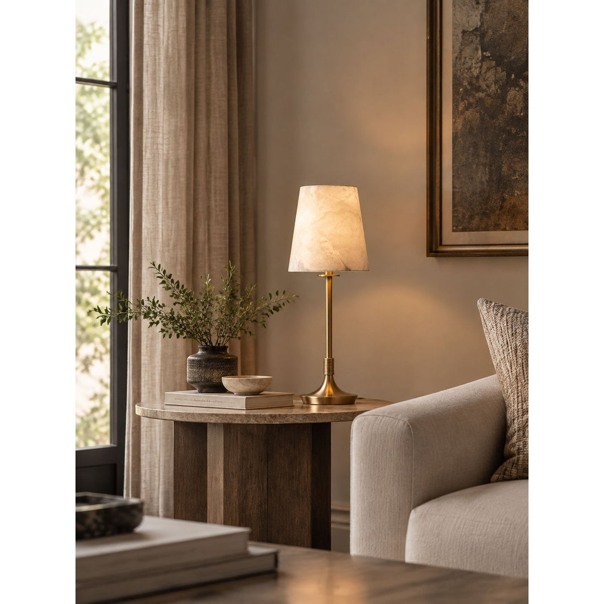 Rhodes Alabaster Table Lamp