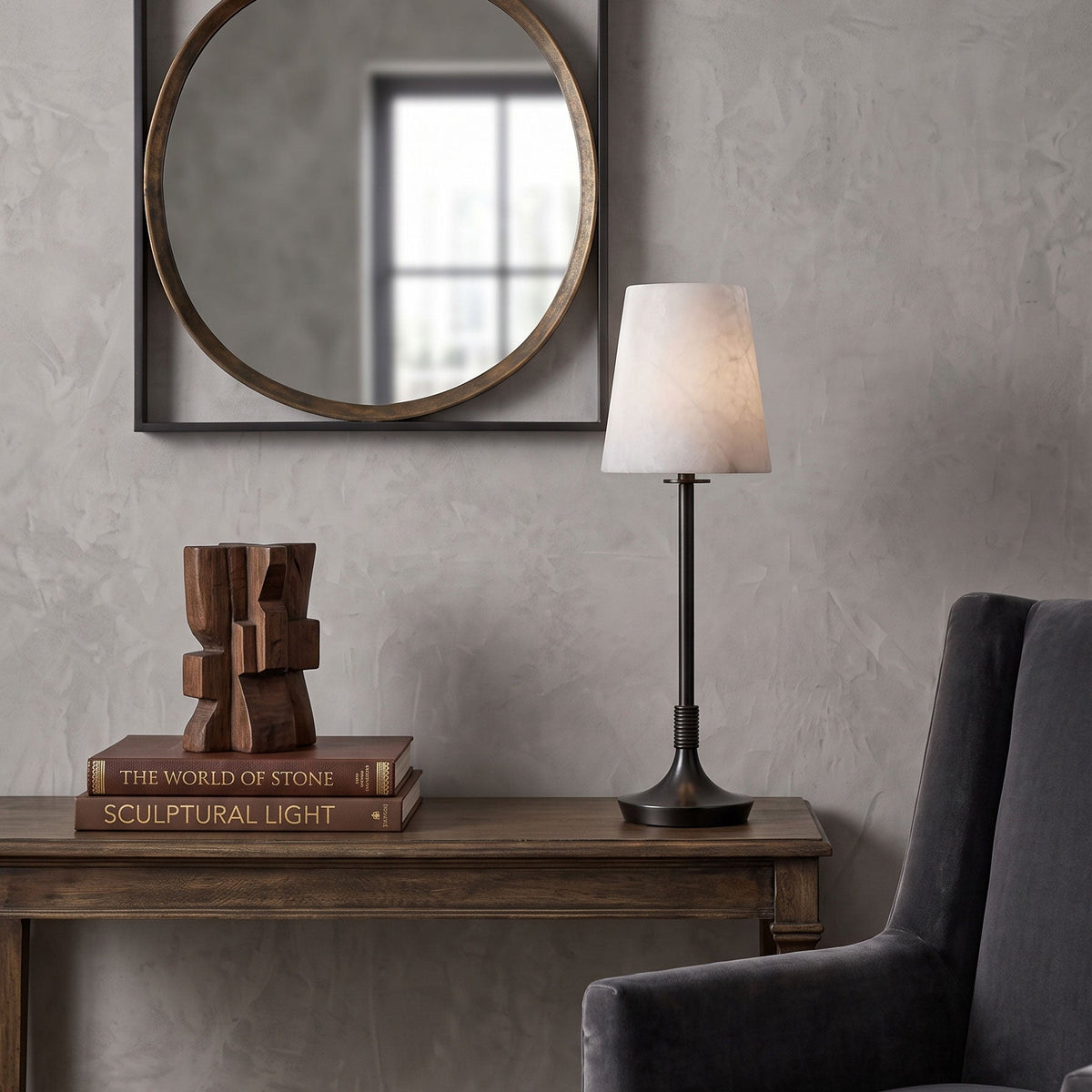 Rhodes Alabaster Table Lamp