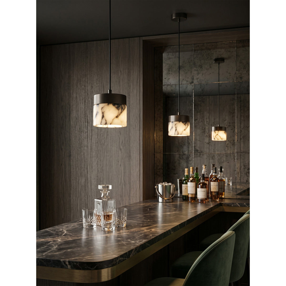 Round Marble Pendant Lamp