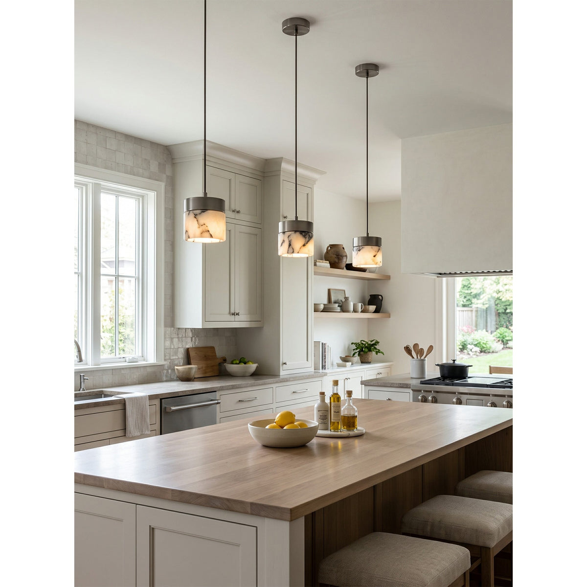 Round Marble Pendant Lamp