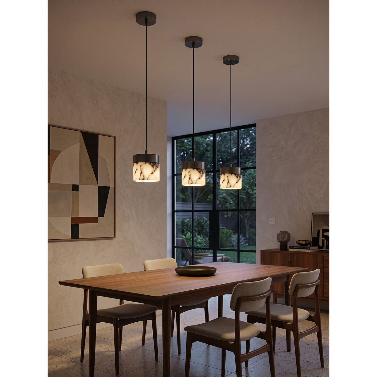 Round Marble Pendant Lamp