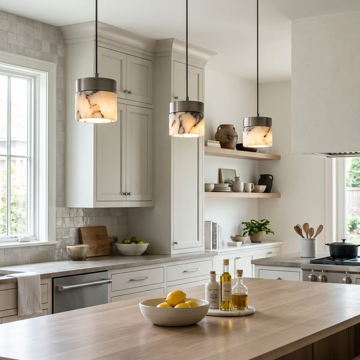 Round Marble Pendant Lamp