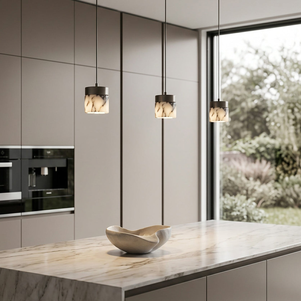Round Marble Pendant Lamp