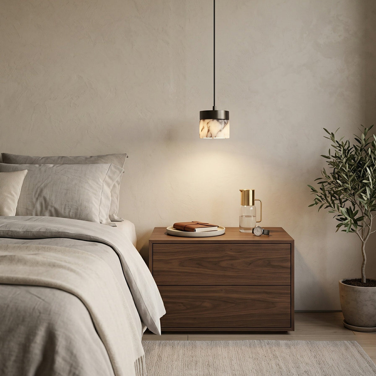 Round Marble Pendant Lamp