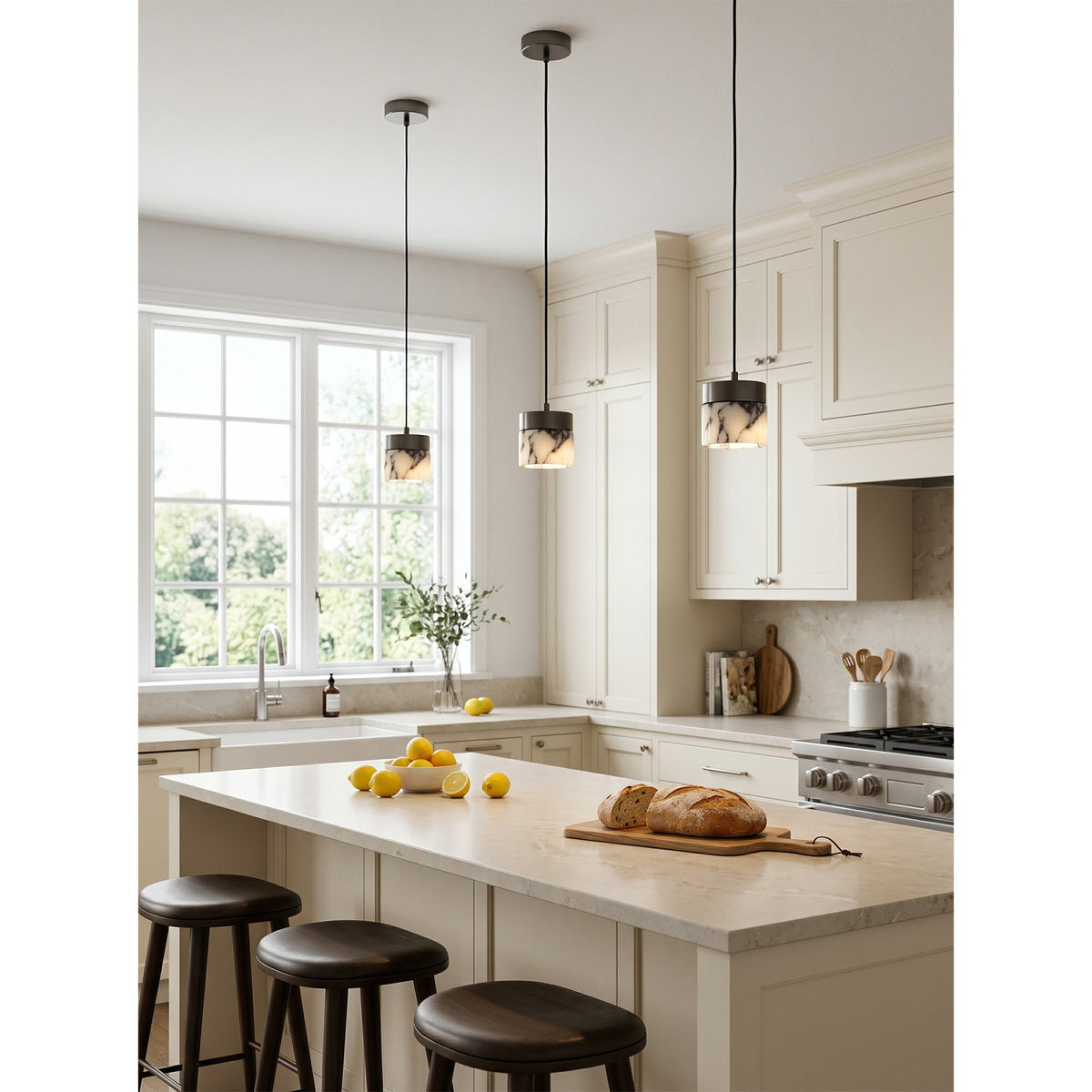 Round Marble Pendant Lamp
