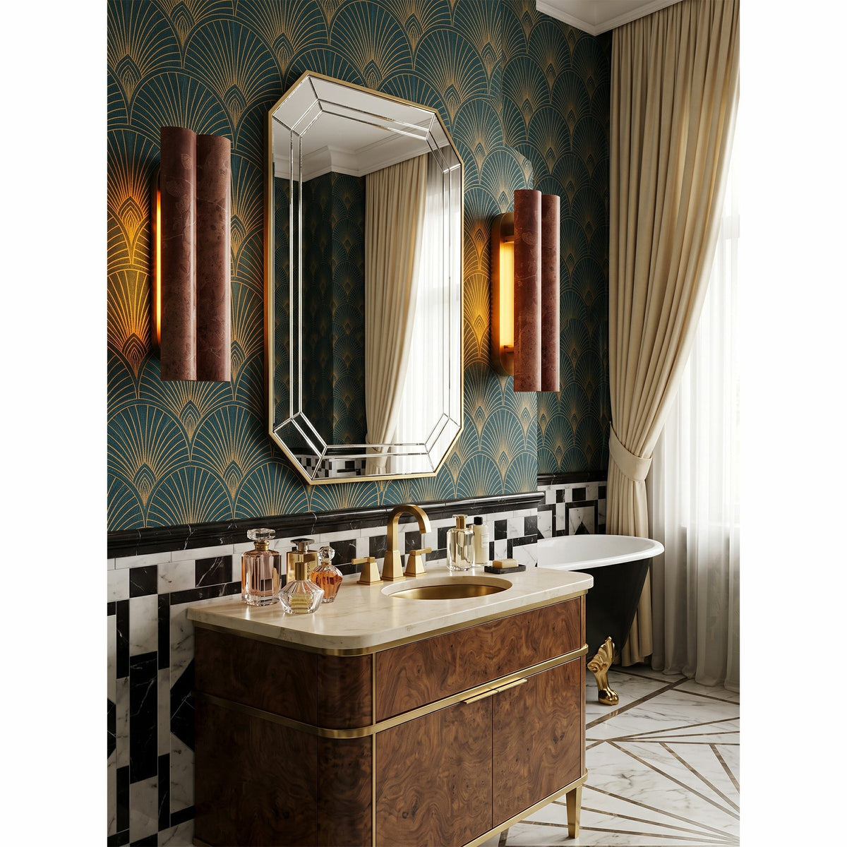 Rovara Marble Wall Sconce