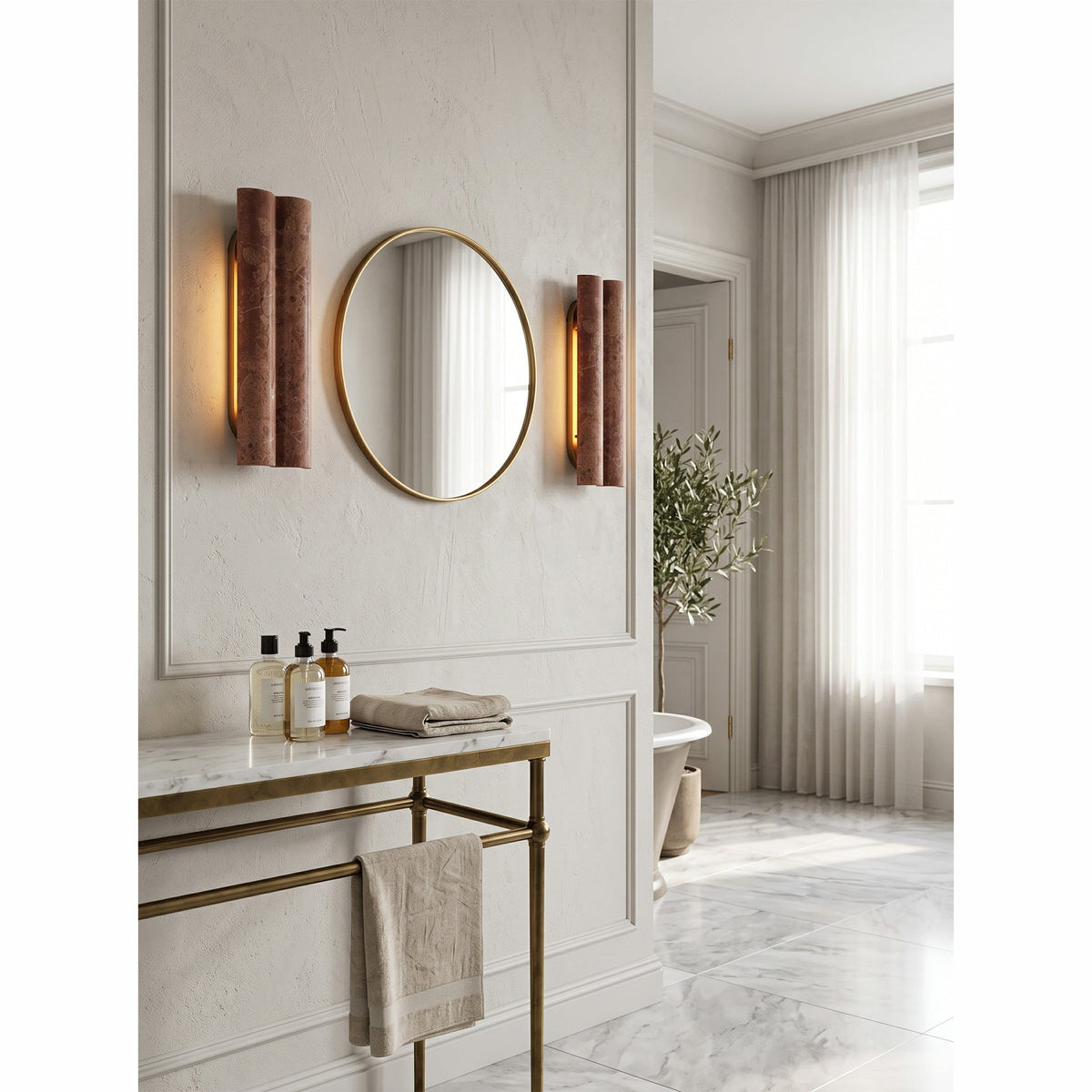 Rovara Marble Wall Sconce