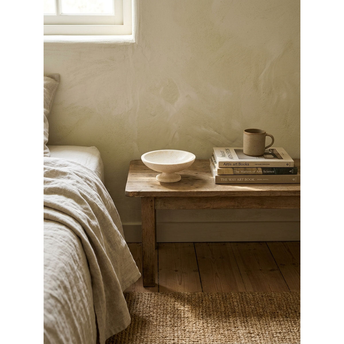 Savannah Stone Pedestal Bowl