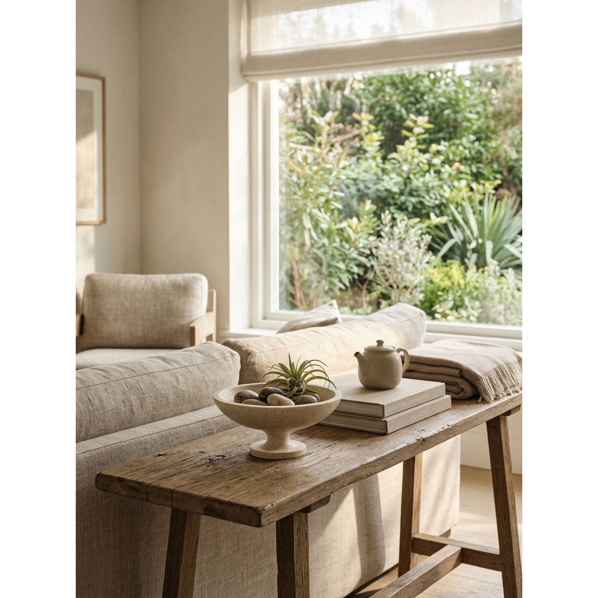 Savannah Stone Pedestal Bowl