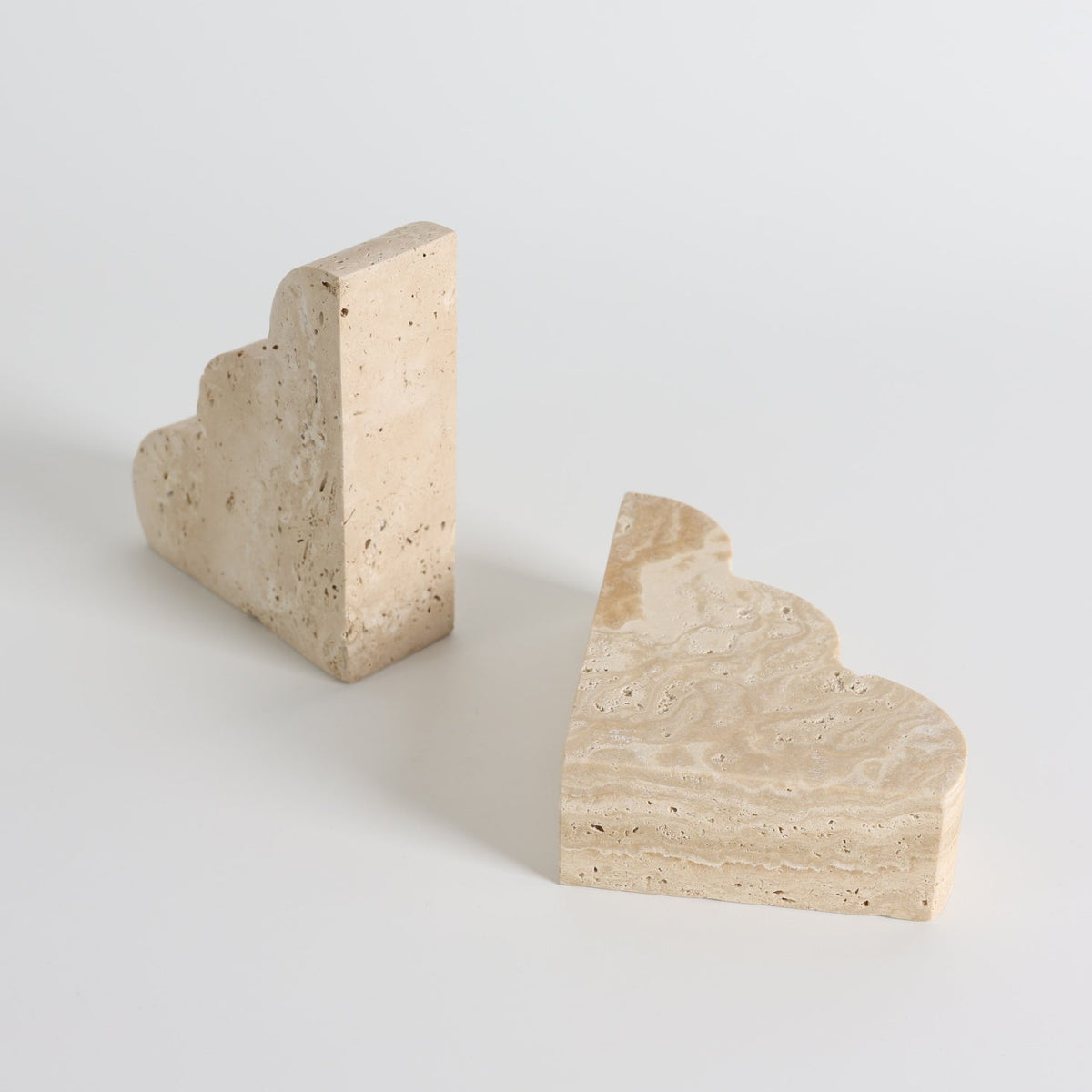 Scala Travertine Bookends