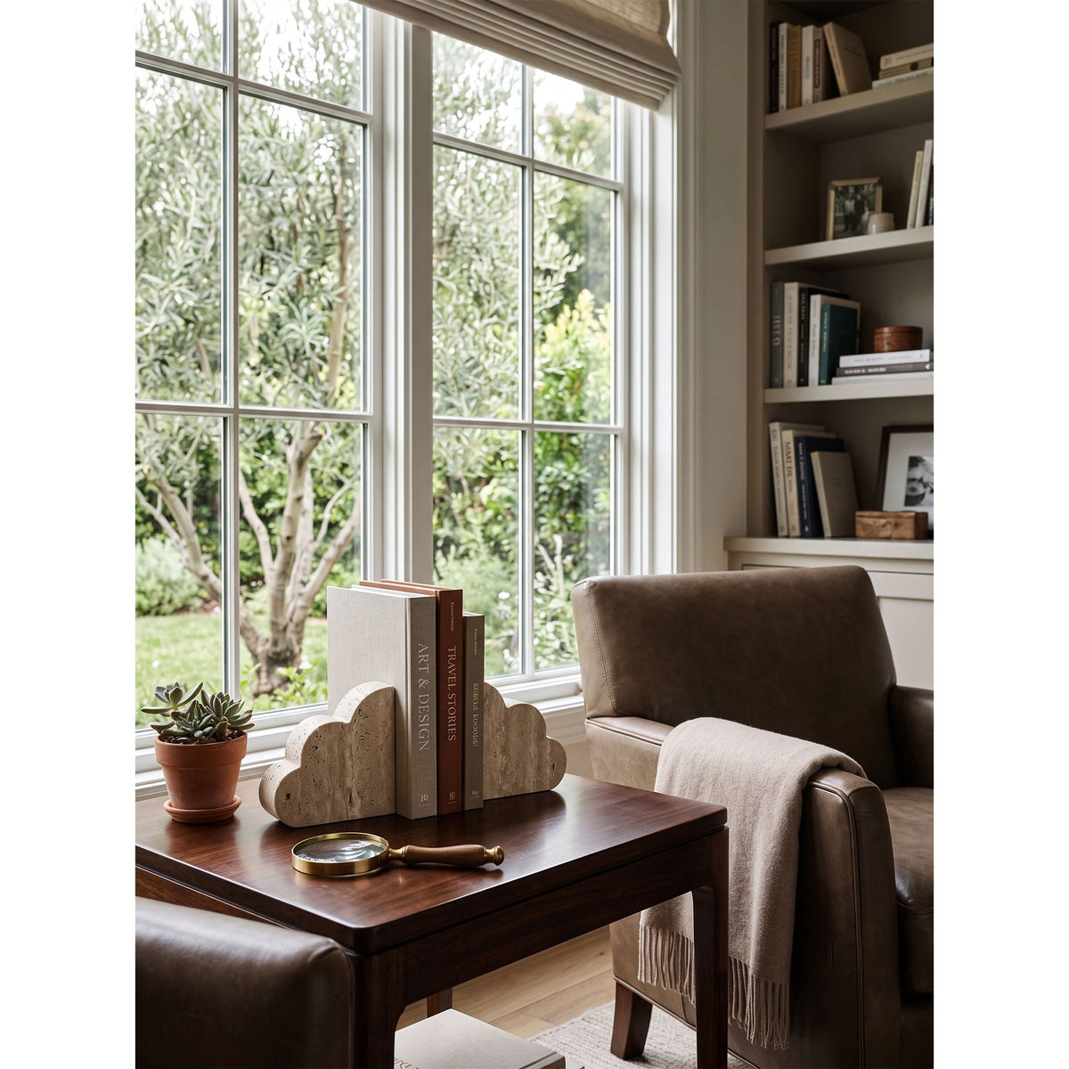 Scala Travertine Bookends
