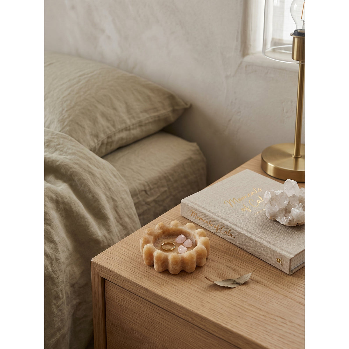 Scalloped Marble Catchall Dish