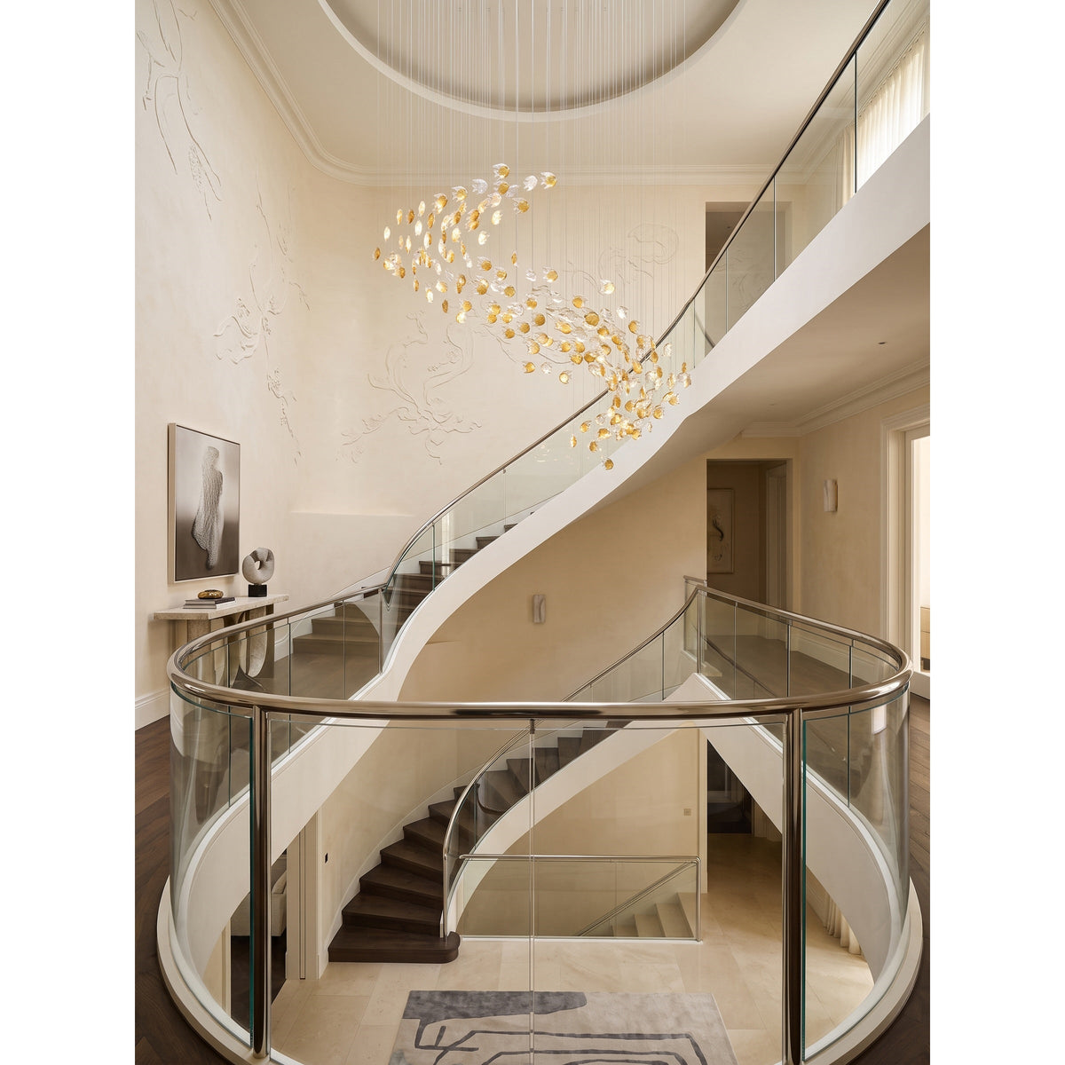 Schole Glass Fish Chandelier