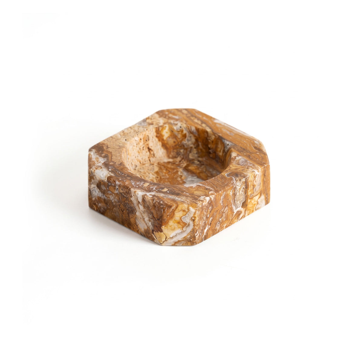 Sedona Hexagonal Marble Catchall Dish