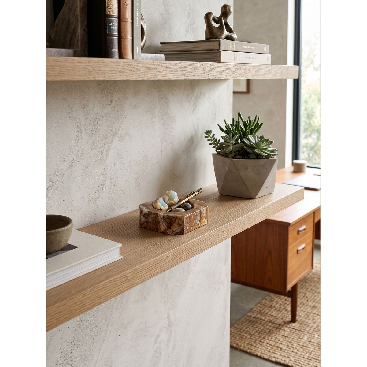 Sedona Hexagonal Marble Catchall Dish