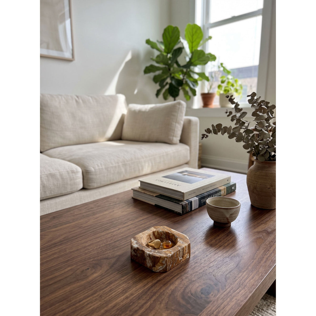 Sedona Hexagonal Marble Catchall Dish