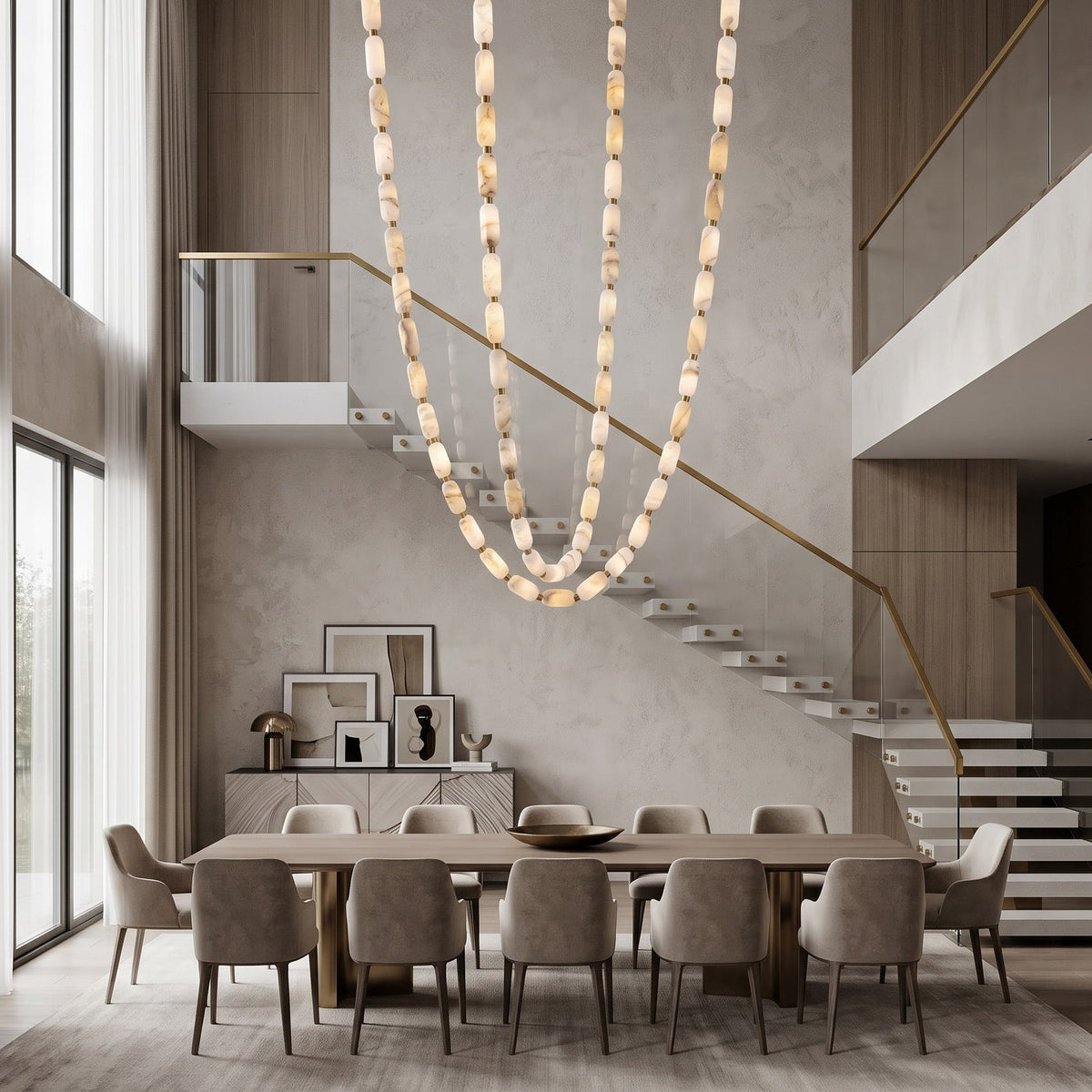 Seravelle Alabaster Chandelier