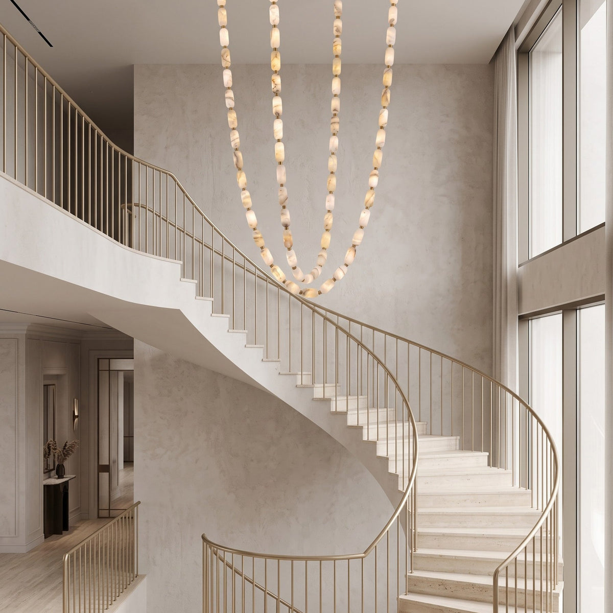Seravelle Alabaster Chandelier