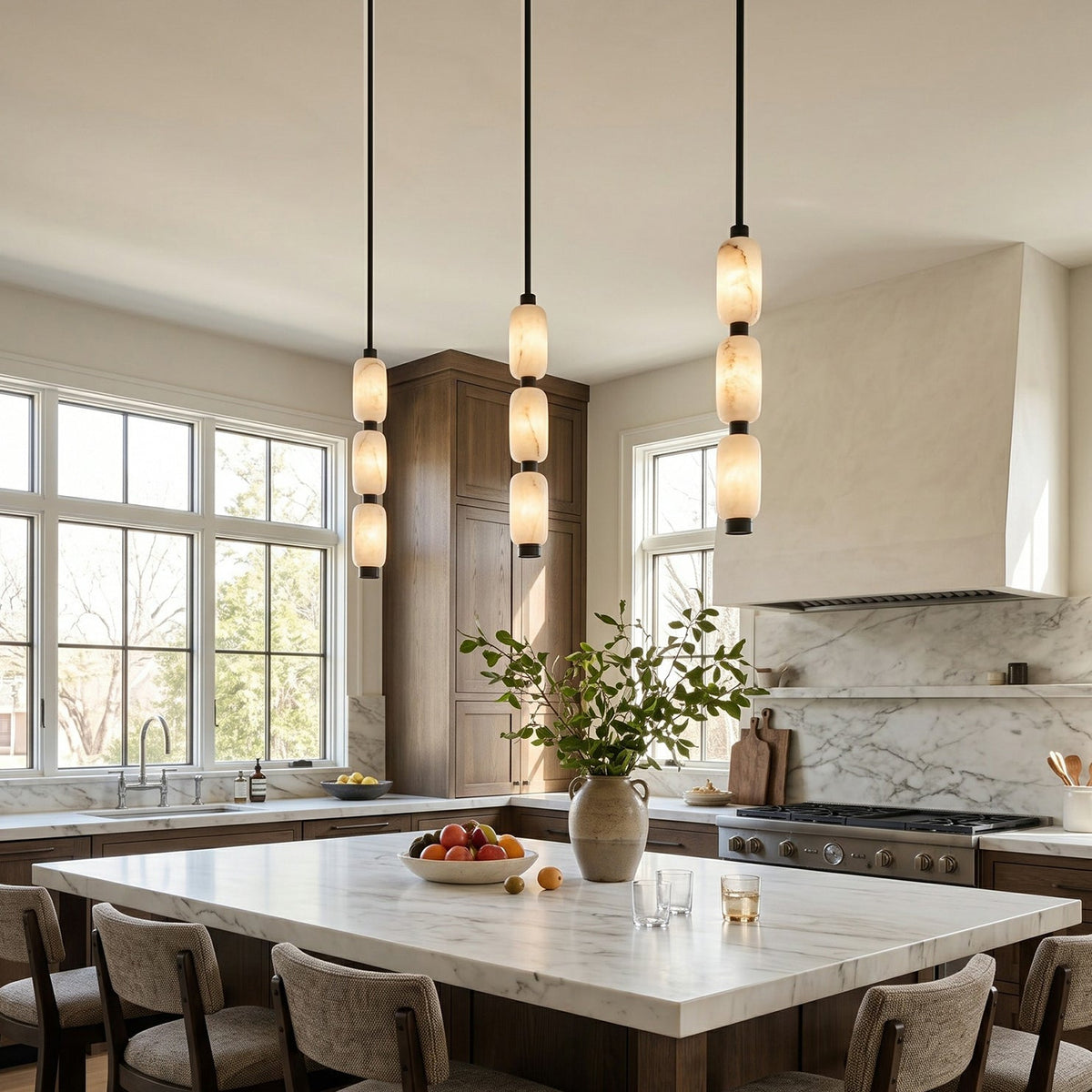 Seravelle Alabaster Pendant Lamp