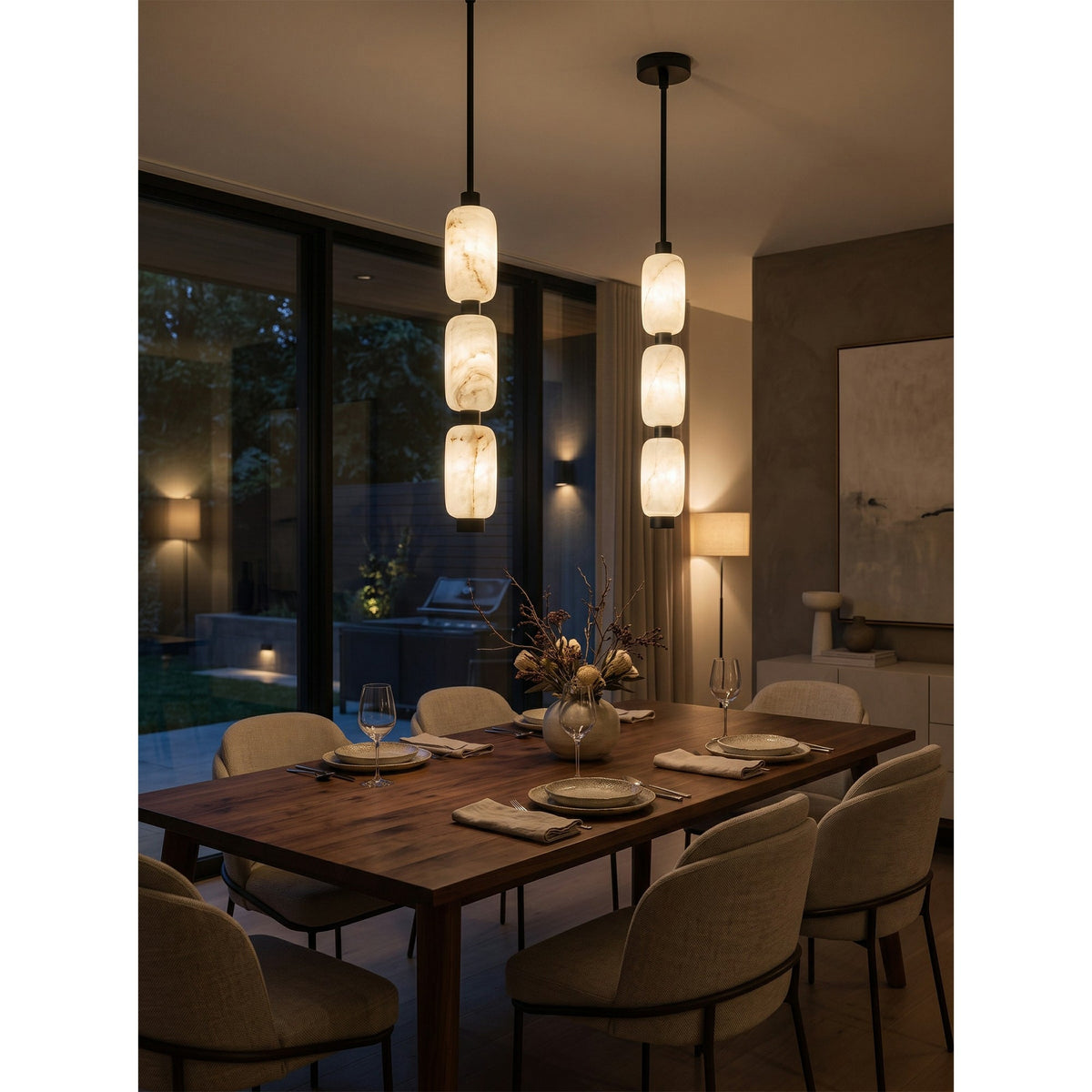 Seravelle Alabaster Pendant Lamp