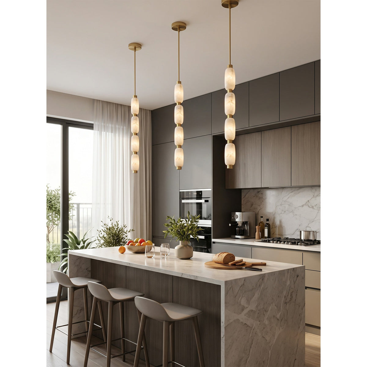 Seravelle Alabaster Pendant Lamp
