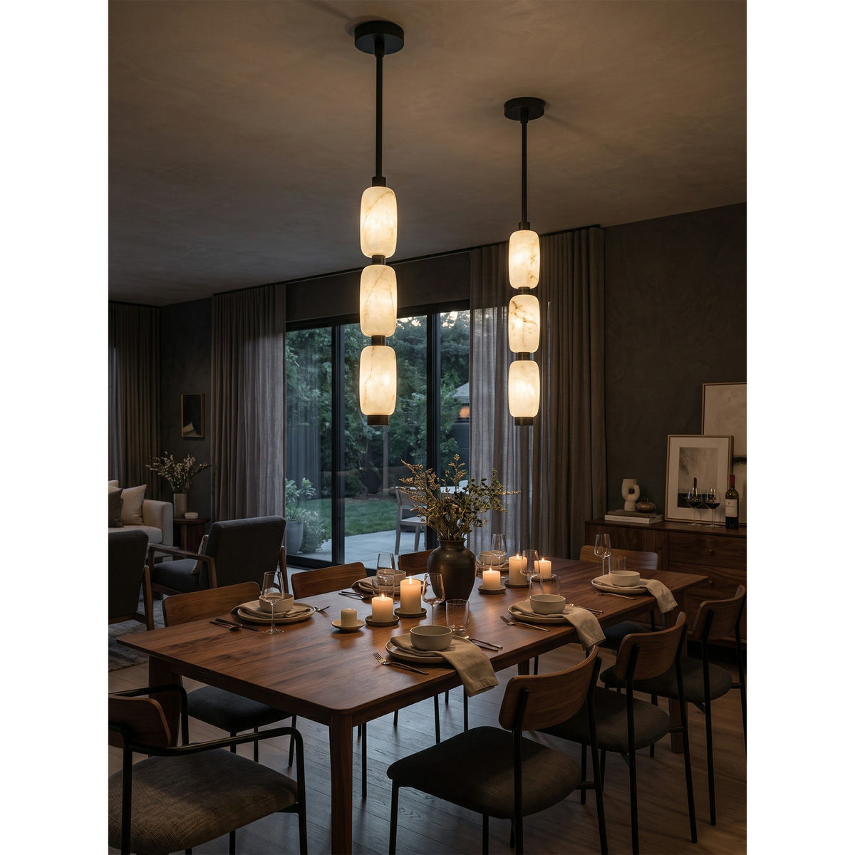 Seravelle Alabaster Pendant Lamp