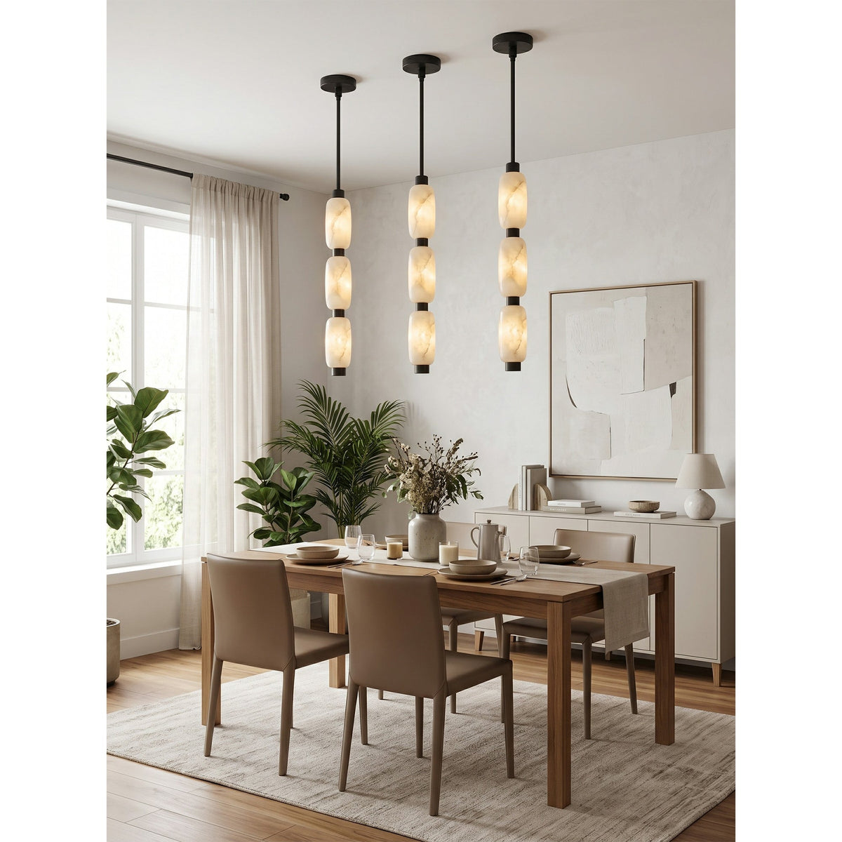 Seravelle Alabaster Pendant Lamp
