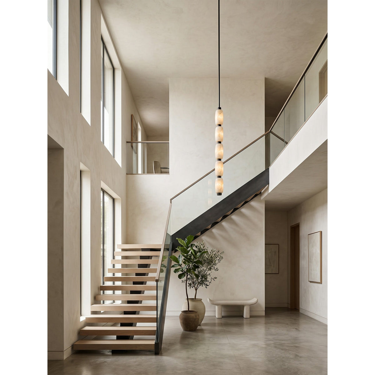 Seravelle Alabaster Pendant Lamp